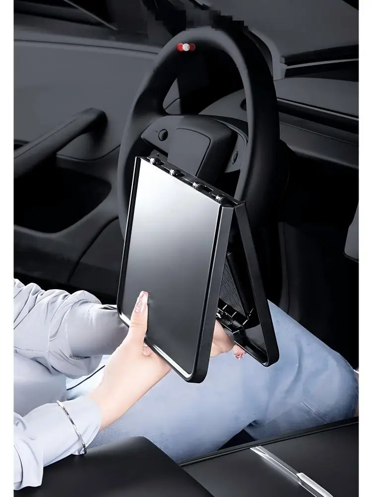 For Tesla New Model YL/3/Y Juniper Folding central control small table board Dining Plate Bin car Accessories - view 5