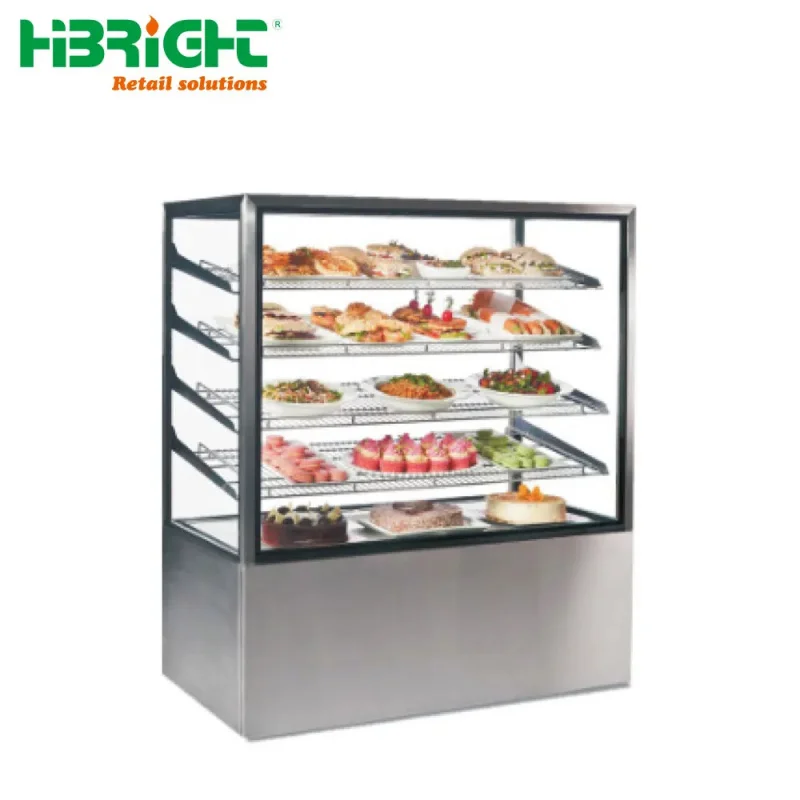custom.Quality Guaranteed Stainless Steel Large Capacity Warmer Heated Commercial Warming showcase Food Display Counter