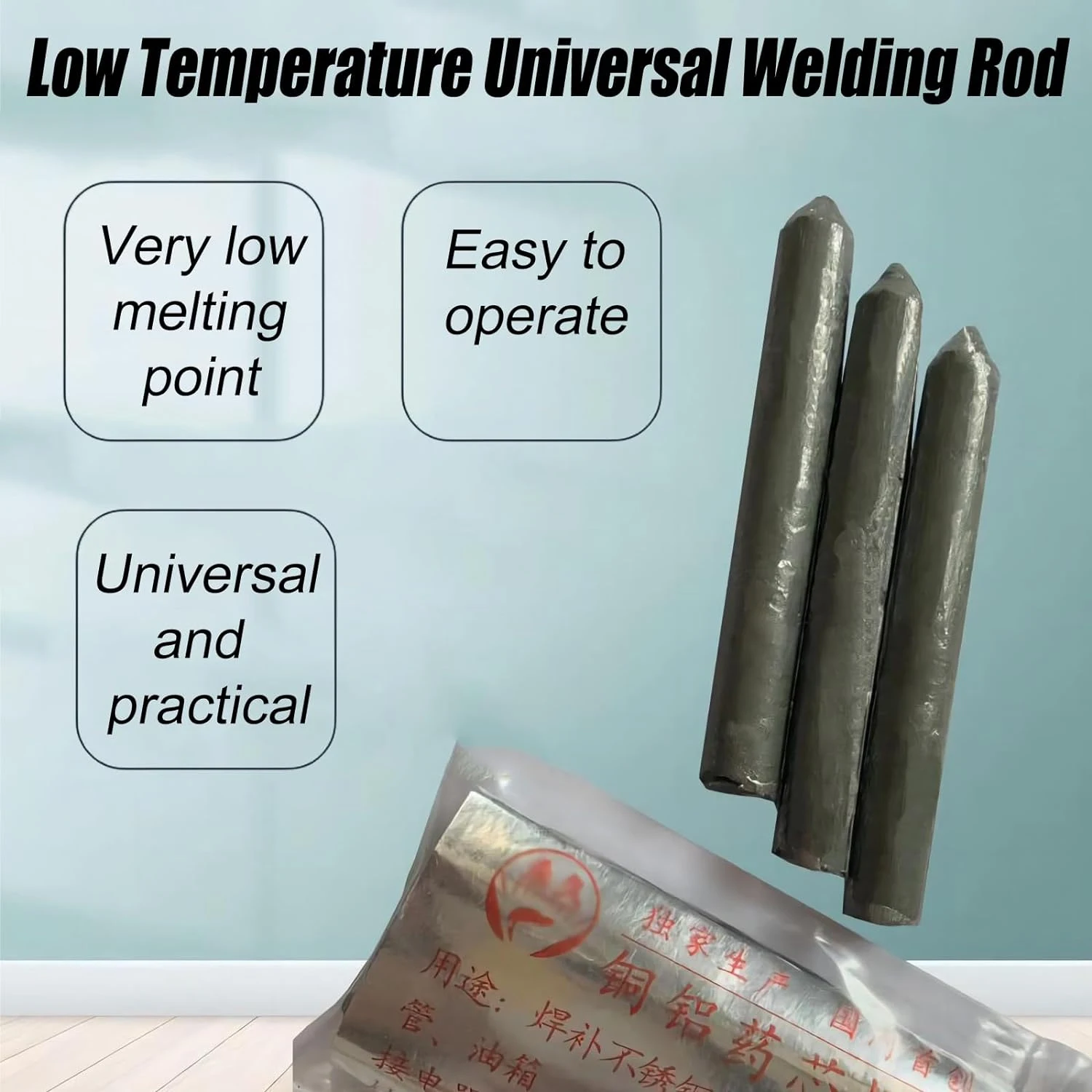 Low Temperature Cored Electrode Vacuum Welding Rods Flux Copper Aluminum Stainless Steel Water Tank Plastic Welding Strip