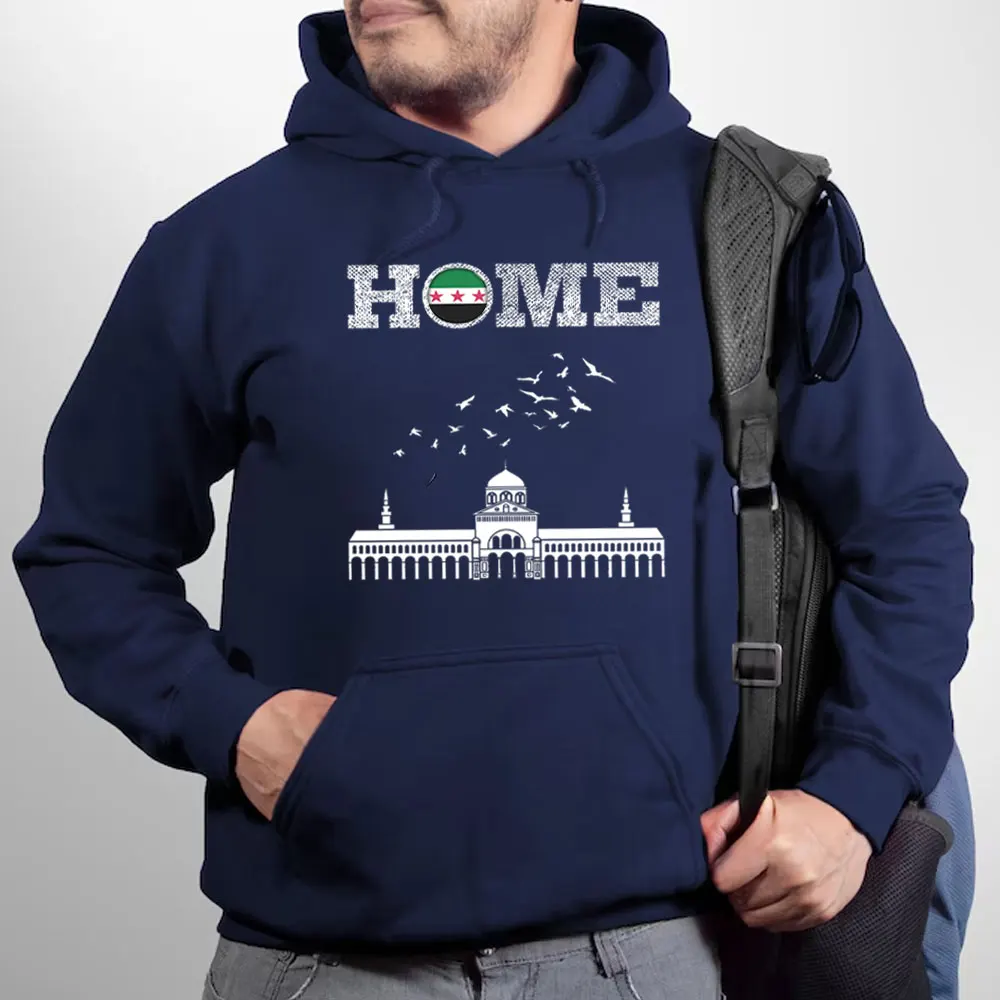 Damaskus Syrien Hause Syrische Arabische Republik Hoodie Unisex Tops Harajuku Herbst Sweatshirt Pullover Hoodies Streetwear Männer Frauen