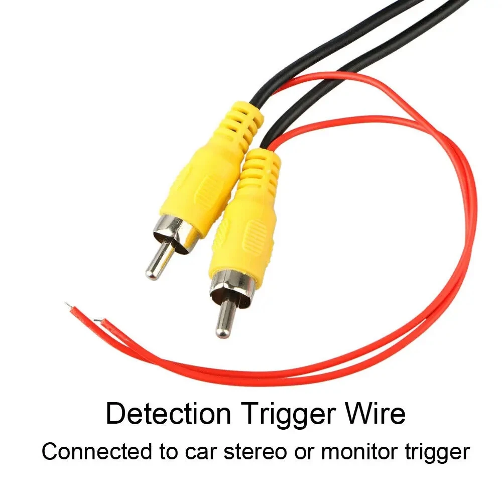 자동차 RCA 익스텐션 비디오 케이블, 후방 보기 백업 카메라 및 감지 와이어, 6M
