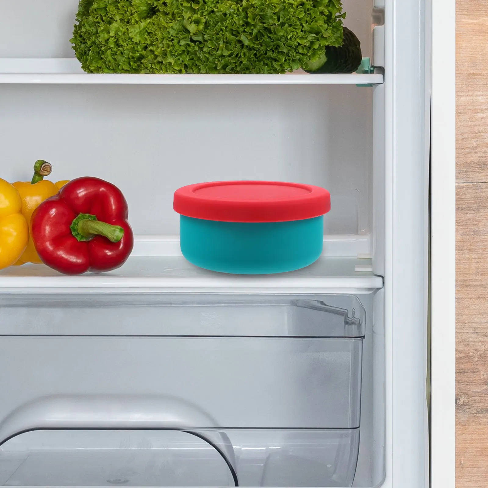 

Reusable Silicone Pizza Dough Proofing Box Airtight Leak Proof Container Compact Multi-Function Dough Storage Kitchen Accessory