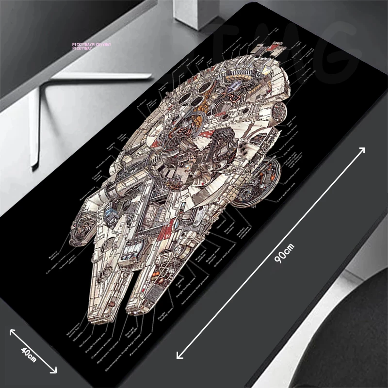 

Spacecraft Mouse Pad Gamer Mousepads Big 40x90cm Gaming Mousepad XXL Mouse Mat Large Keyboard Mat Desk Pad For Computer Laptop