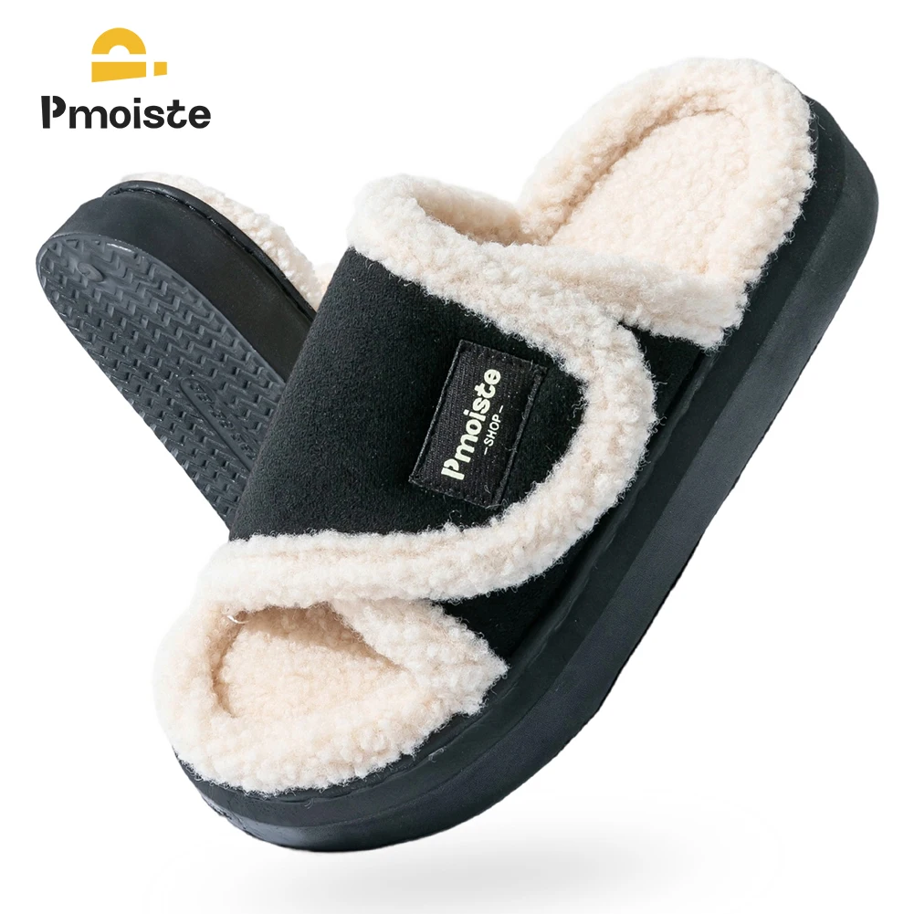 

Women House Slippers EVA Soft Warm Platform Home Memory Foam Luxury Designer Living Room Shoes Winter Indoor High quality