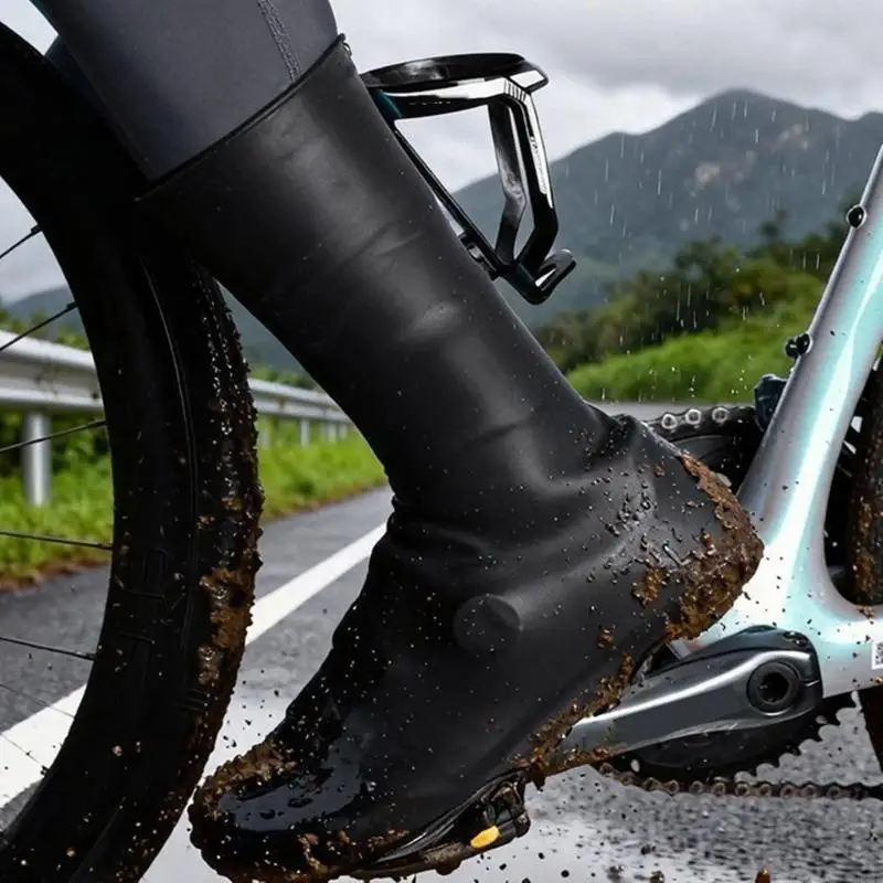 Reusables Cycling Shoe Covers Waterproof Windproof Antislip Road Bike Shoe Protectors Cycling Equipment