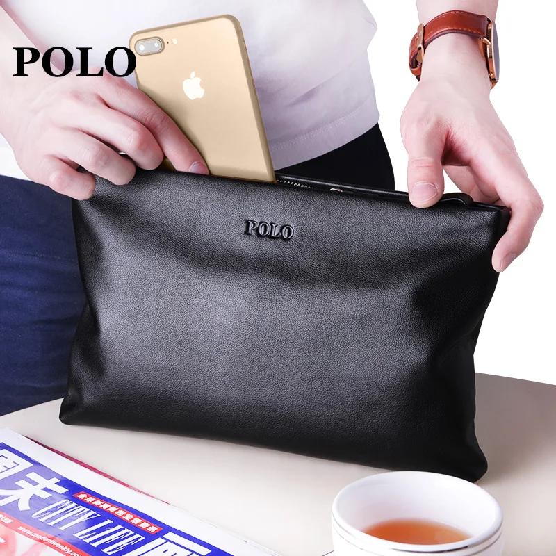 

Men's Business Handbag Large Capacity Top Layer Cowhide Fashion Casual Men's Wallet Envelope Style Gift