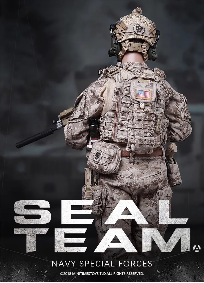 Oryginalny MINITIMES M012 1/6 US SEAL Team Żołnierz Sił Specjalnych Marynarki Wojennej Figurka Akcji 12'' Pełny Zestaw Model Zabawka Ozdoba Dostępny