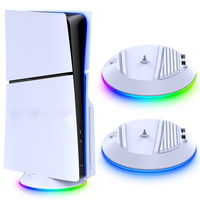 Stylish-Vertical Stand With RGB Light For PS5 Slim / PS5 Pro Console Anti-Slip Base Bracket Holder Bracket Gaming Accessories