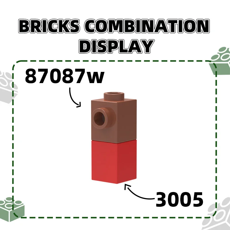Wange 232Pcs/Lot 3005 1x1 High 1-Hole Building Blocks Moc Parts Compatible with Basic Bricks Children Toys Assembly Gift Box