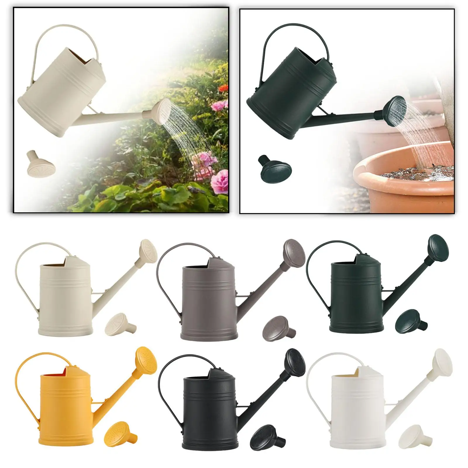 Watering Can with Spout Decorative with Handle Portable Lightweight Sprinkling Can for Outdoor Plants Lawn Decor Vase Yard
