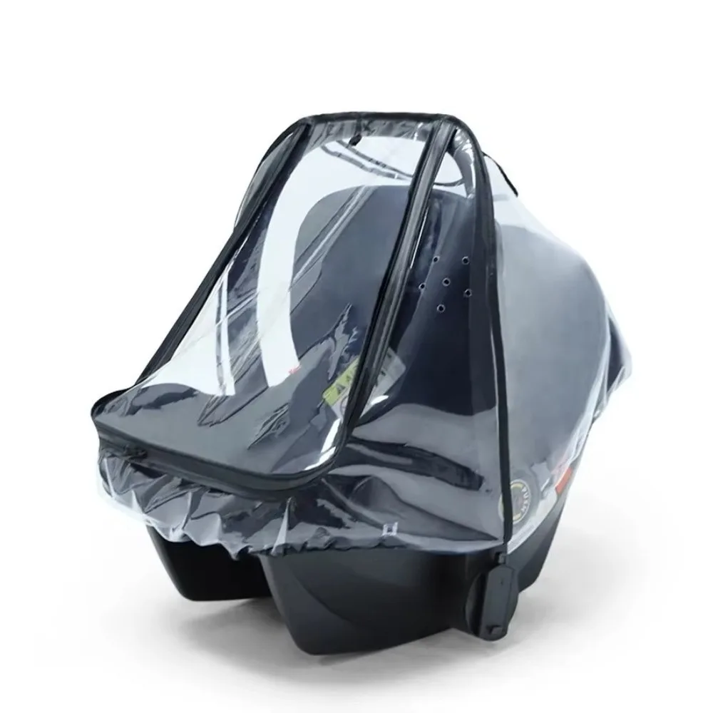 Transparent EVA Baby Safety Seat Rain Cover Insect-proof Windproof Newborn Basket Rain Cover Waterproof Full Coverage