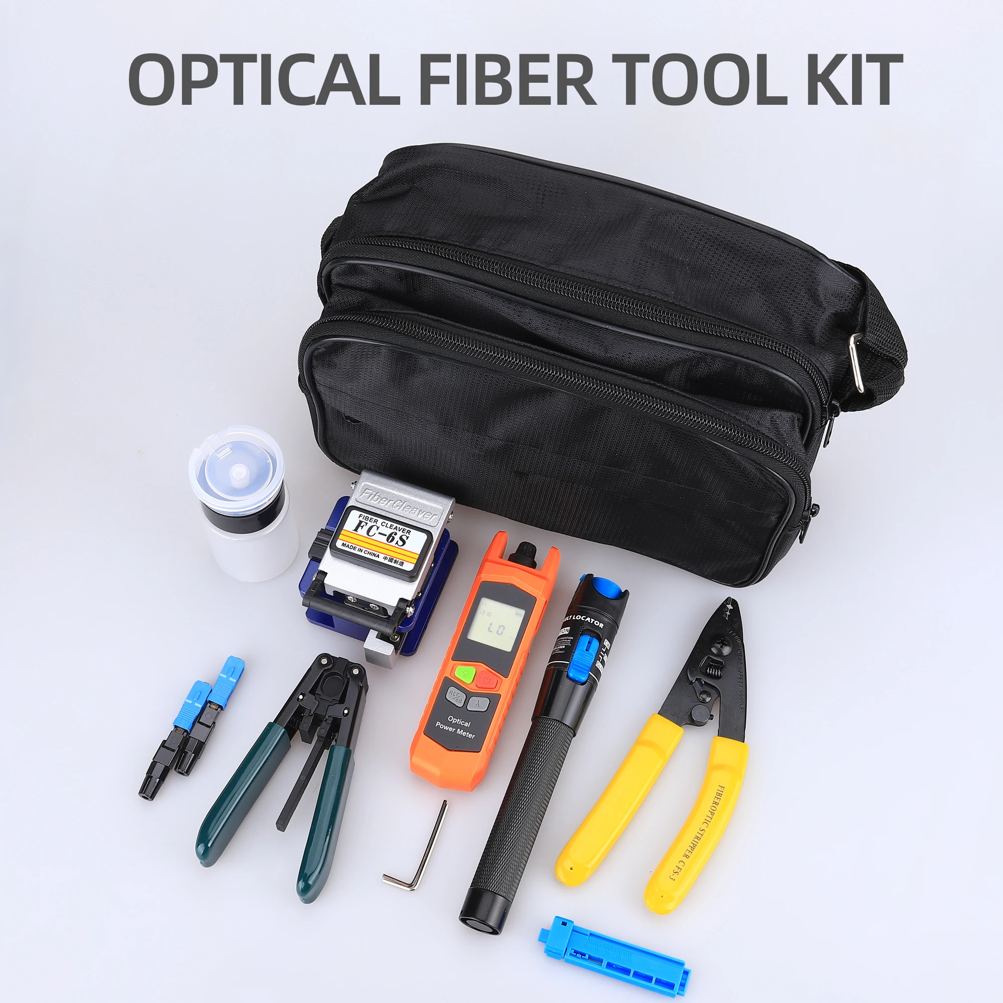 Fiber Tools Kit MIni  Dry Electricity Optical Cleaver -70~+6dBm/50+26dBm Visual Fault Locator 5mw/10mw/20mw/30mw/50mw