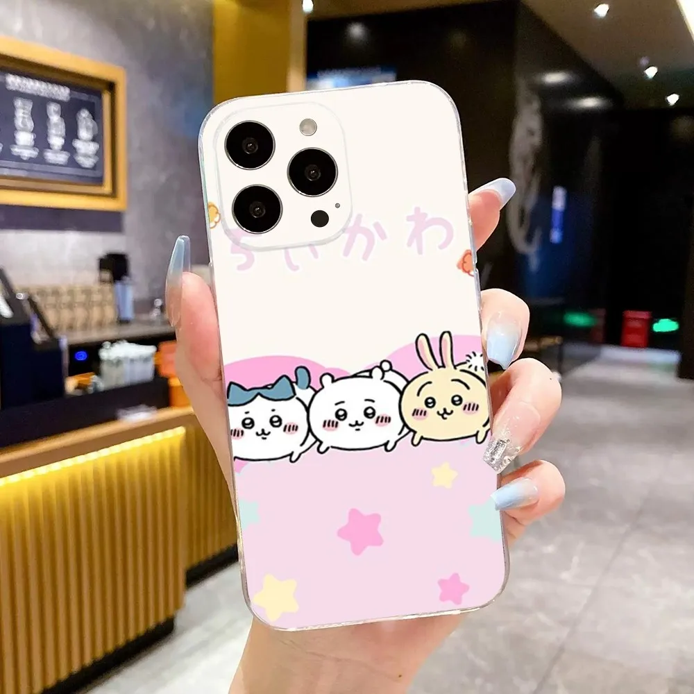 C-ChiikawaS Cute  Phone Case For iPhone Apple 15,14,13,12,Mini,11,Pro,Max,Plus,X,XR,XS,8,SE,2020,Plus Transparent Cover