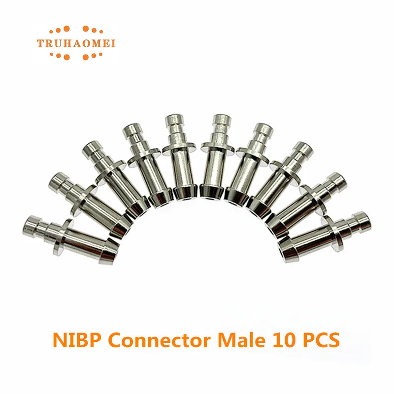 NIBP Connector Blood Pressure BP Meter Cuff Male and Female Air Hose Interconnect Bayonet Plug For Multi Brands Patient Monitor