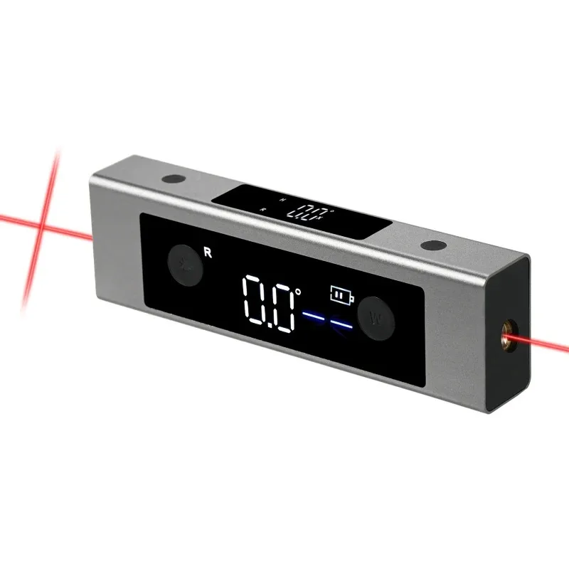 DUKA LI2 Laser Level Ruler 2 in 1 Laser Protractor Digital Inclinometer Angle Measure Type-C Charging Laser Measurement Tools