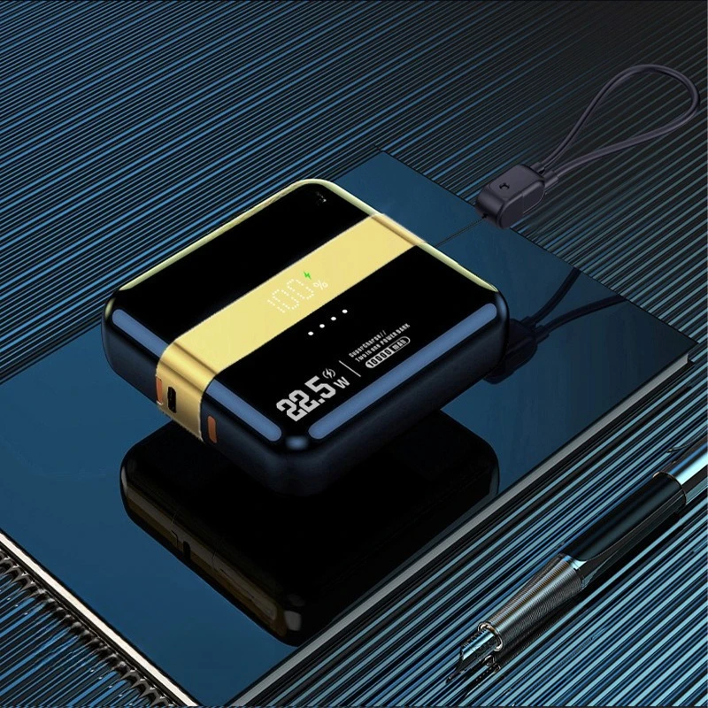 2-in-1 Magnetic Separation Super Fast Charging Self Contained Cable 10000mAh Power Bank Mobile Power