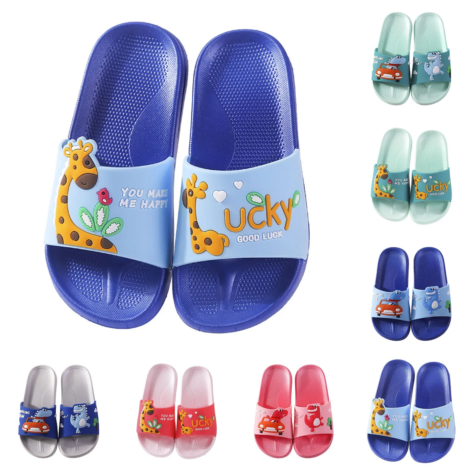 

Тапочки для маленьких девочек, детская обувь с узорами, домашние тапочки из ПВХ для купания, домашние тапочки, летние нечеткие тапочки с героями мультфильмов для девочек