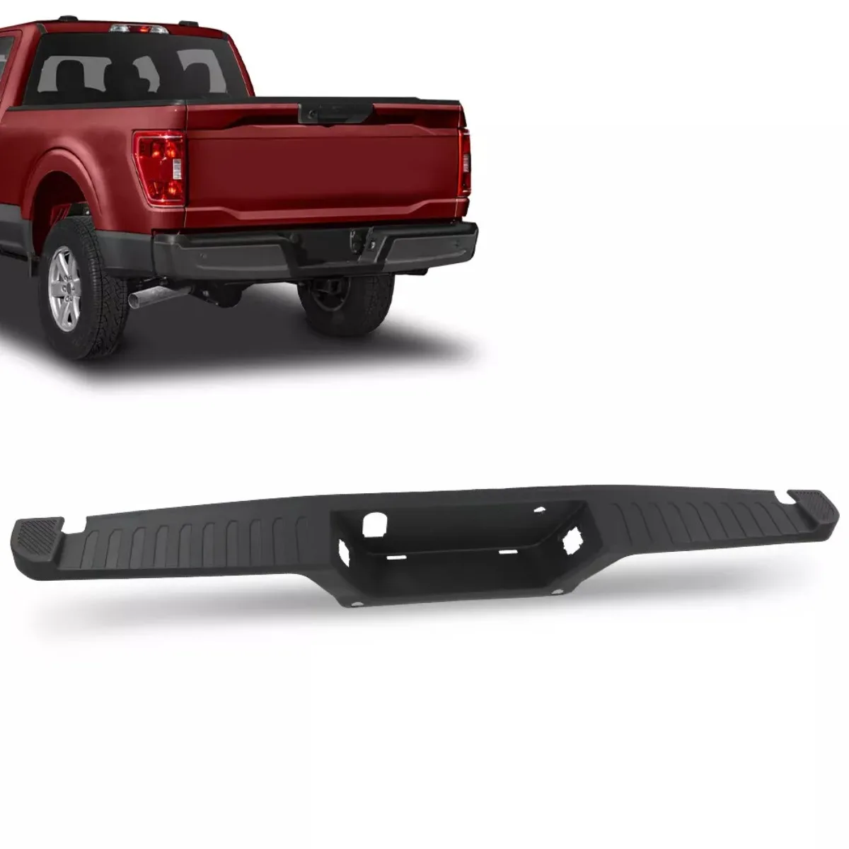 For 2015-2020 Ford F-150 rear bumper pedals with trailer and parking assist sensor holes