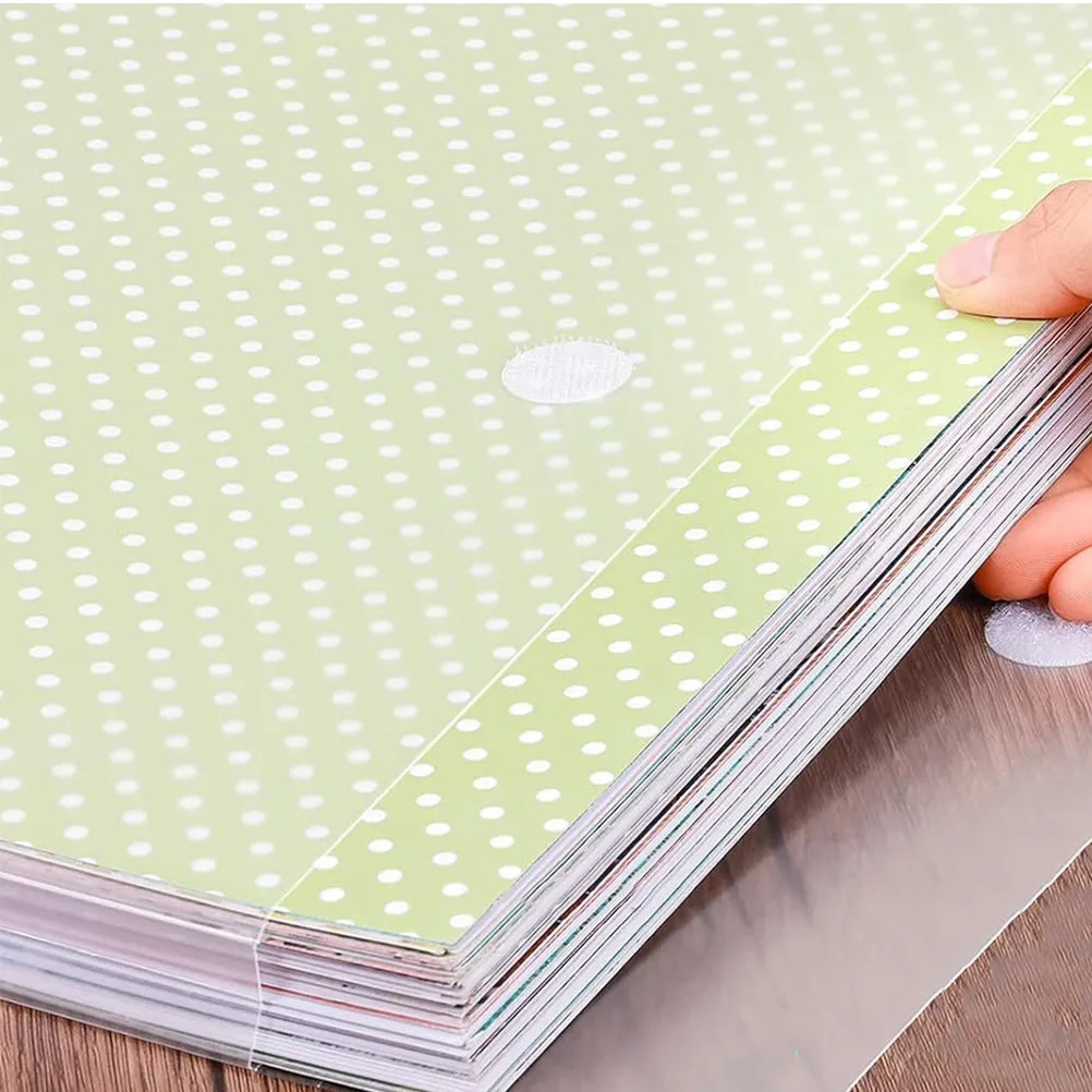 

12Pcs Transparent Scrapbook Paper Storage Organizer Bags Plastic Document Folder Vinyl Photo Craft Paper Filing Holder