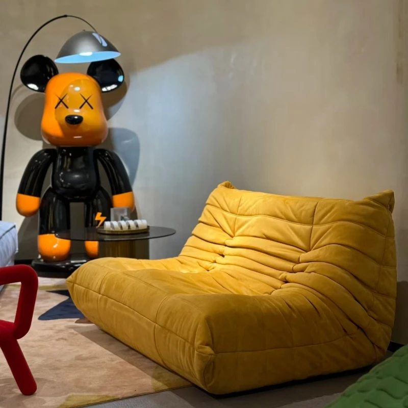 

Compressed Sofa Lazy Floor Sofa Soft Living Room Recliner Bedroom Balcony Leisure Double Three-person Sofa Fireplace Chair