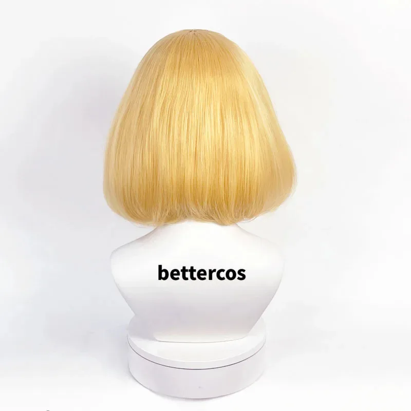 

Новый парик для косплея принцессы Зельды, короткие золотые плетеные термостойкие парики из синтетических волос + шапочка для парика + уши XDGHN3RDS2025