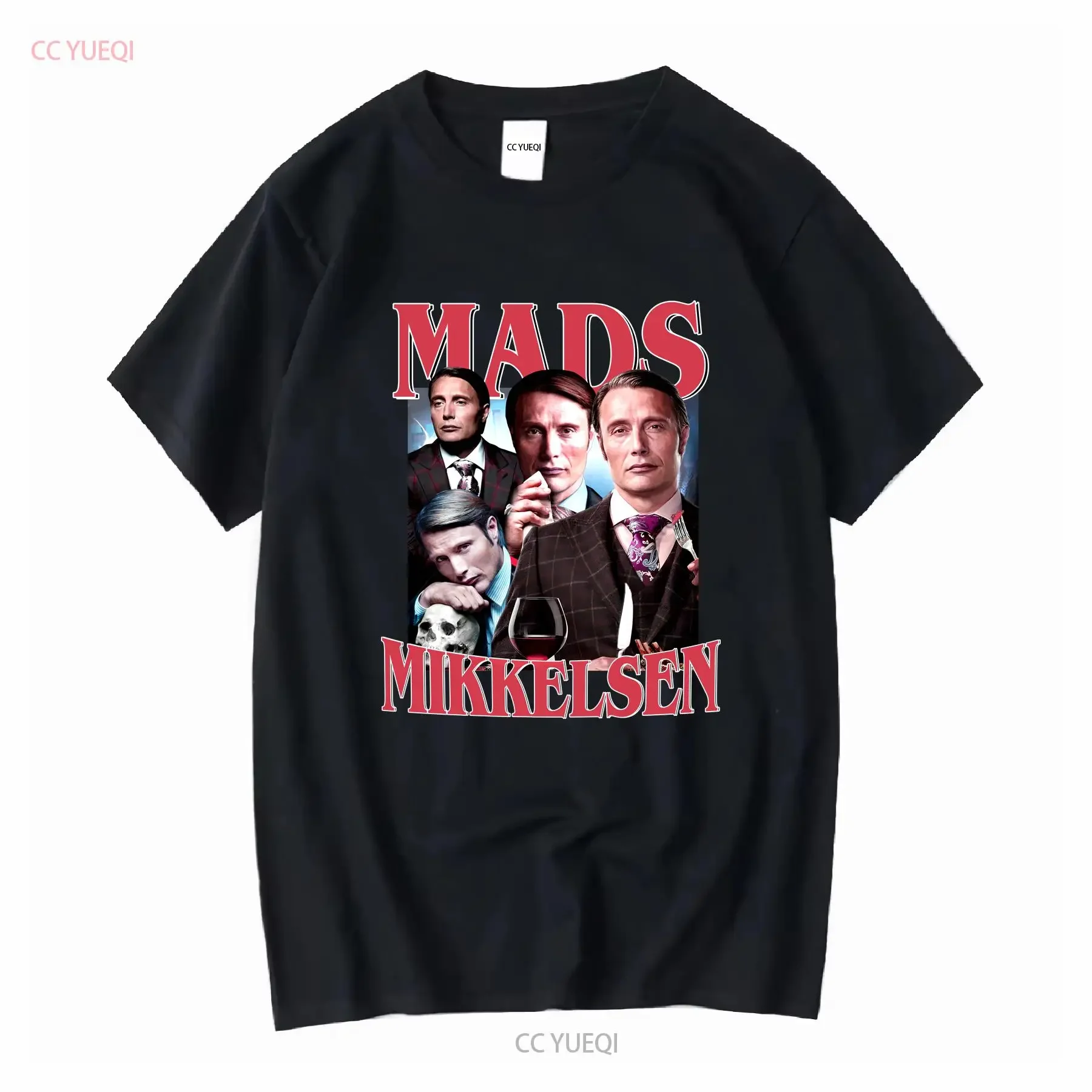 Limited Mads Mikkelsen T Shirt Oversize SweaT BGL916 long or short sleeves vintage Washed streetwear Stretched Comfortable