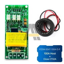 PZEM-004T 0-100A 80-260V AC Digital Multifunction Meter For TTL COM2\COM3\COM4 Watt Power Volt Amp Current Test Module with CT