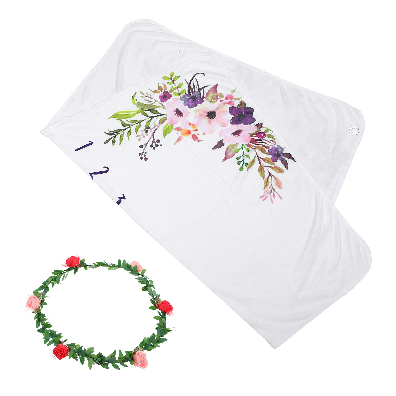 1 مجموعة الطفل بطانية شهرية 1-12 أشهر كبيرة التصوير الدعامة الوليد النمو المقتفي البساط مشرق تتلاشى مقاومة ل