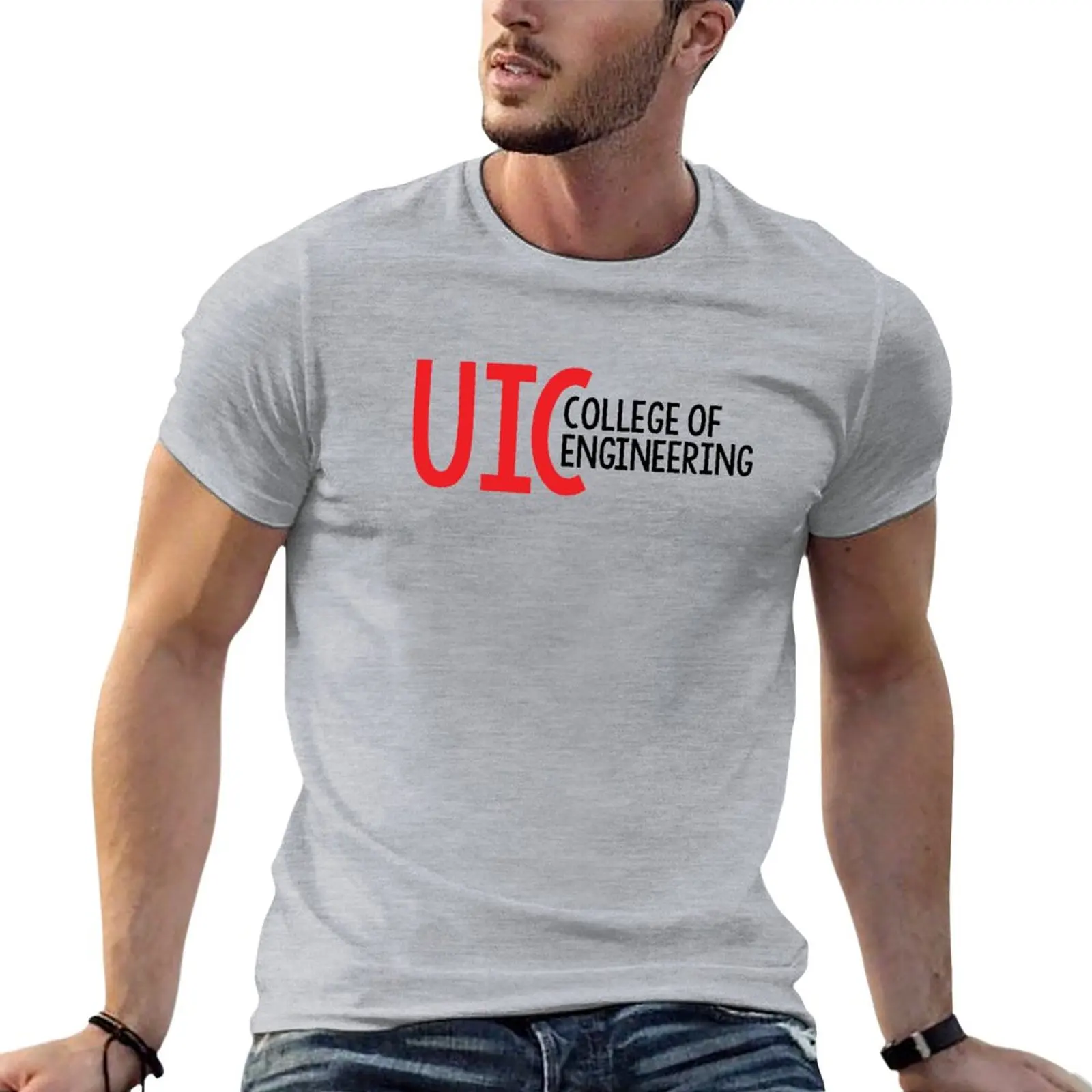 UIC College of Engineering T-Shirt quick-drying customs design your own vintage fitted t shirts for men