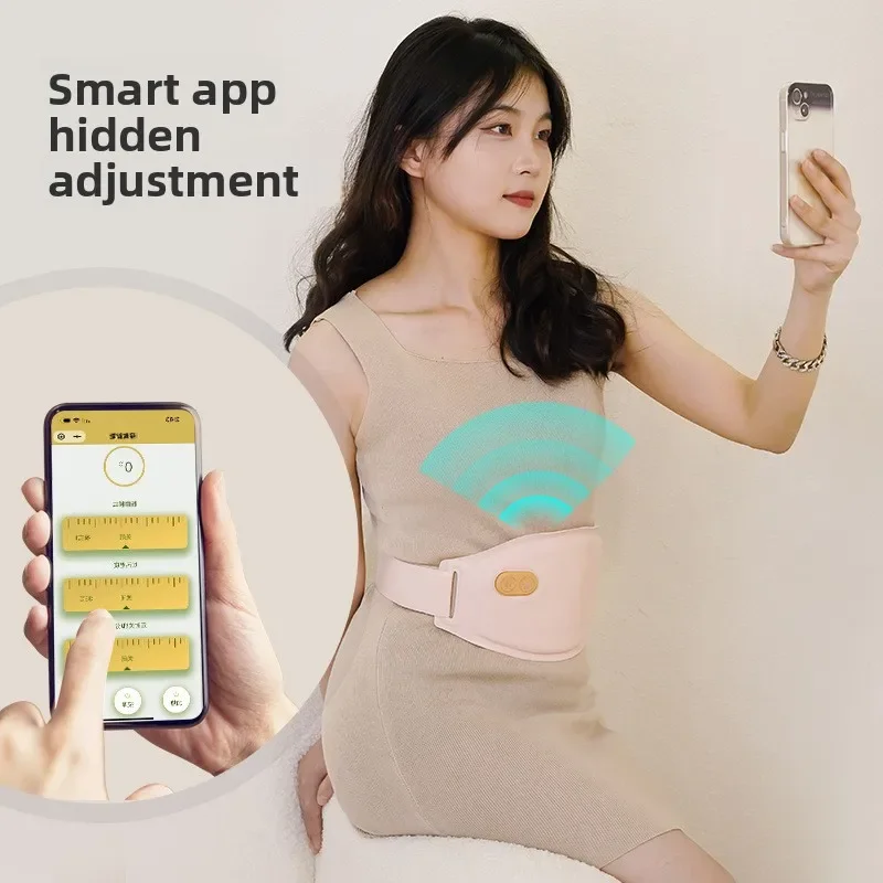 حار بيع قصر الاحترار حزام فتاة العمة قطعة أثرية التدفئة الساخن ضغط الاهتزاز تدليك الخصر لوحة التدفئة الخصر مدلك #3