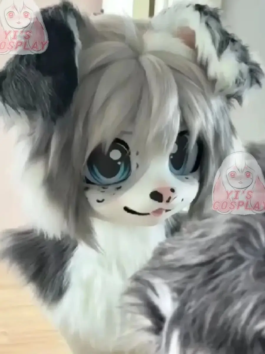 Customized Fursuit Kemono Head Handmade Custom Fursuit head Furry Kigurumi Head Yis Cosplay Kemono Headsets Beast