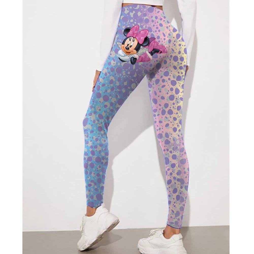 Disney Minnie and Mickey Mouse print Leggings For Women Leggings camouflage Fitness Pants Soft Stretchy Tights Leggings Physical