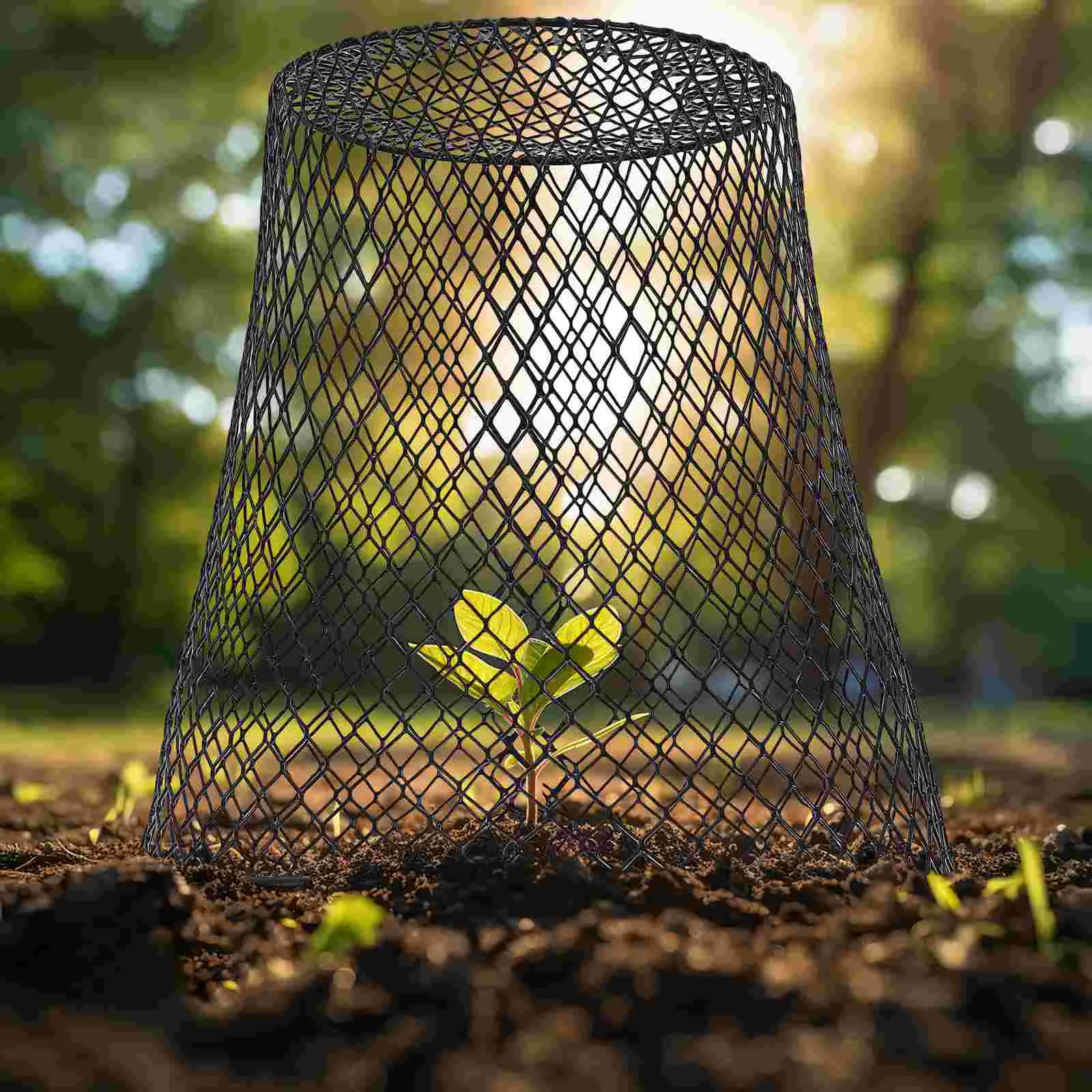 

4 Pcs Iron Plant Protection Cover Plants Supply Yard Cage Protective Reusable Multi-use Clock