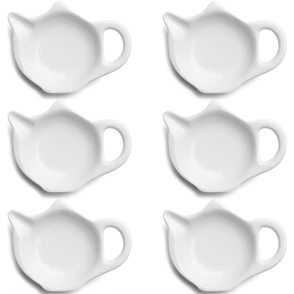 Organize Your Tea Time with a 6-Piece Tea Bag Holder Set in Teapot Shape