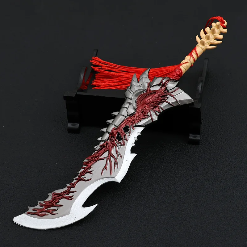 21cm Anime Journey To The West Peripherals Figure Model Shura Knife Toy Sword All Metal Crafts Ornaments Gifts Collections