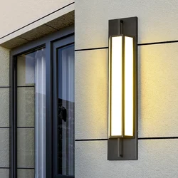 Waterproof Outdoor Wall Lamp LED Stailess steel Wall Lighting IP65 Garden Light Villa porch Sconce Light 110V 220V Sconce Lumina
