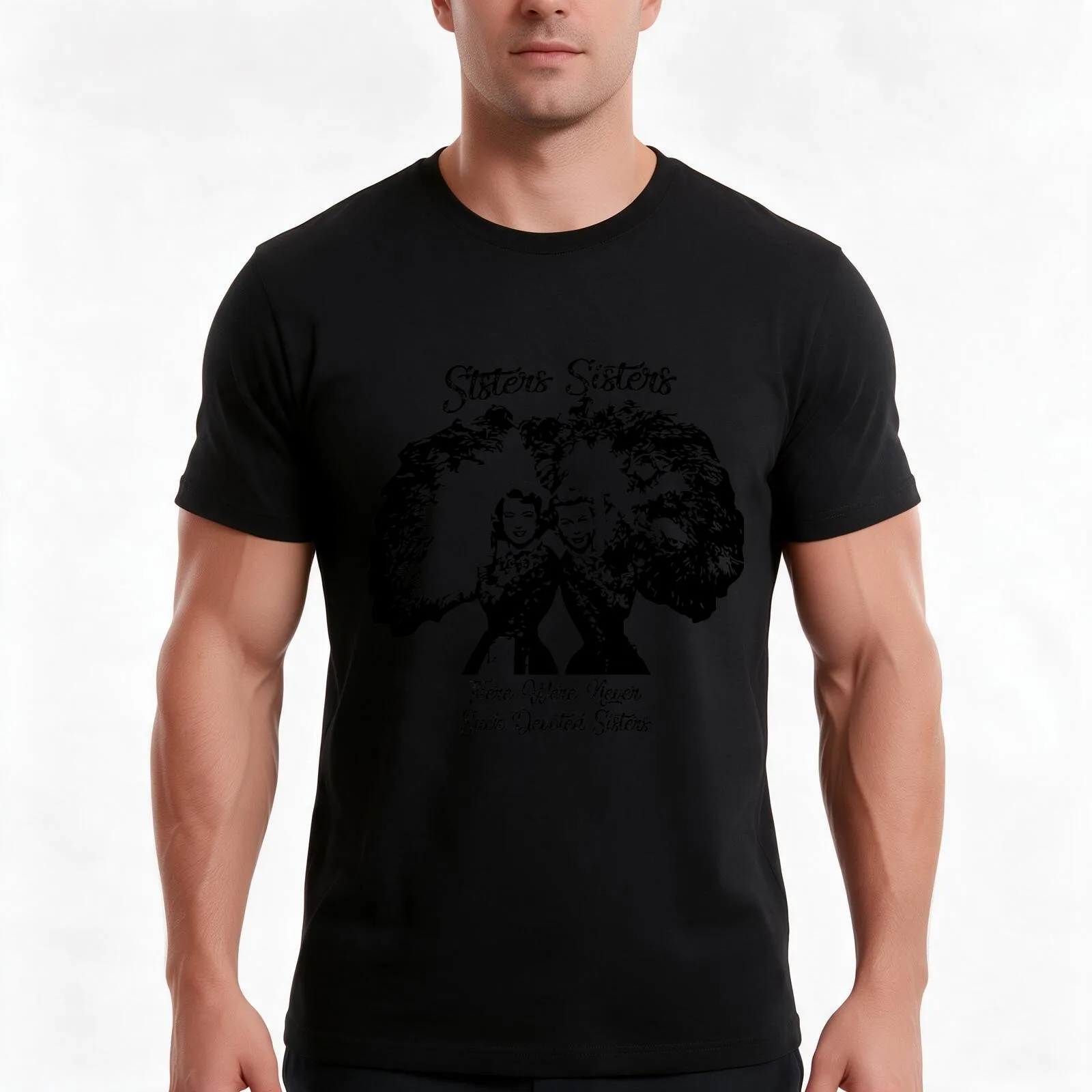 T-shirt « Il n’a jamais existé de sœurs aussi dévouées », t-shirt d’été décontracté en coton, hauts amples de style streetwear, imprimé graphique vintage.