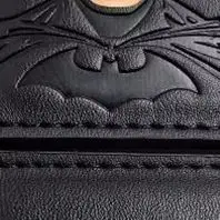 

Leather Bat Wallet Personalized Superhero Mask Card Holder Bat ID Heroic Wallet Gift