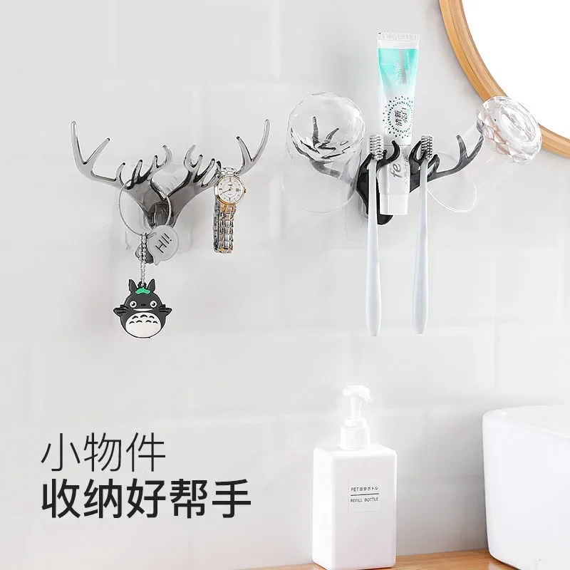 Antler Home Decoration Hook Wall Shelf Hanging Creative Personality Deer Head Wall Key Rack Decoration