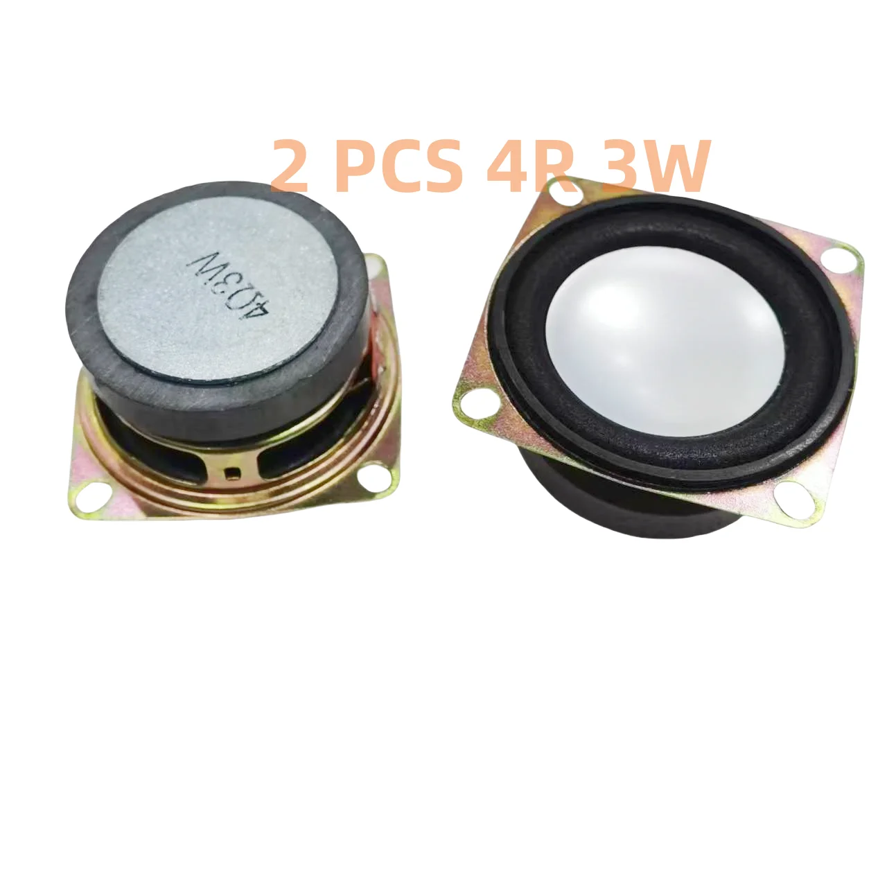 2PCS 2'' 4Ohm 3W DIY Small Full Range Audio Speaker Stereo Woofer Loudspeaker for Arduino and DIY Speaker