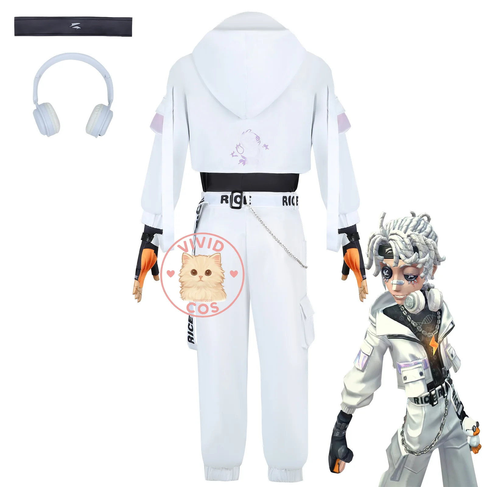 Identity V Prisoner Collaboration Version نادر لعب الأدوار كشخصيات اللعبة مع ملابس متطابقة ثنائية الأبعاد