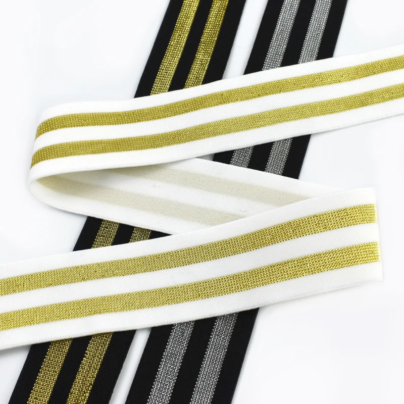 Gold Silver Elastic Band for Sewing, 2/5/10M
