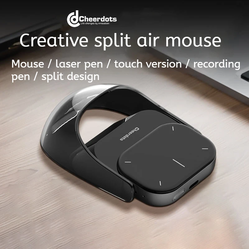 Cheerdots 2nd Generation Split Air Mouse Presentation Pen Office Game Three-In-One Wireless Bluetooth Laser Pen Ai Translation