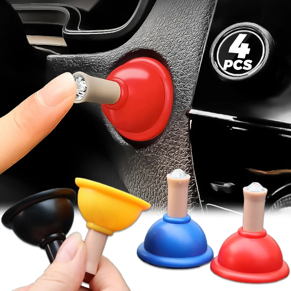 One Click Start Rocker Switch Mini Plunger Styling Meaning Smooth Journey Car Engine Ignition Button Joystick Decor Accessories