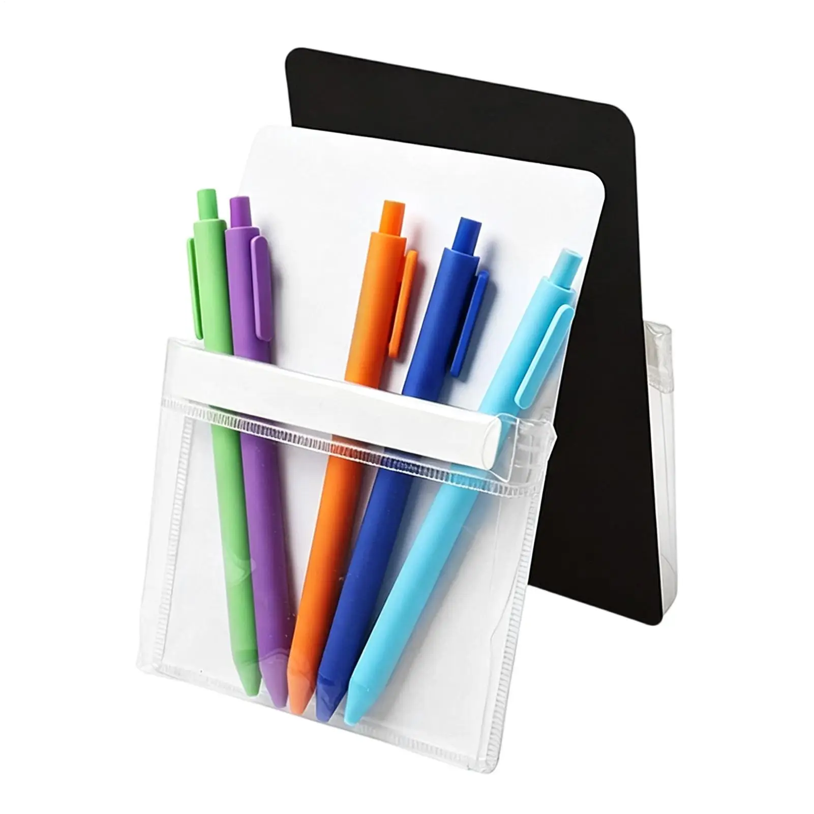 Magnetic Pen Holder 2-Piece Magnet Wall Pencil Organizer Magnetic Pencil Holder For Wall Locker Door Office Kitchen Classroom