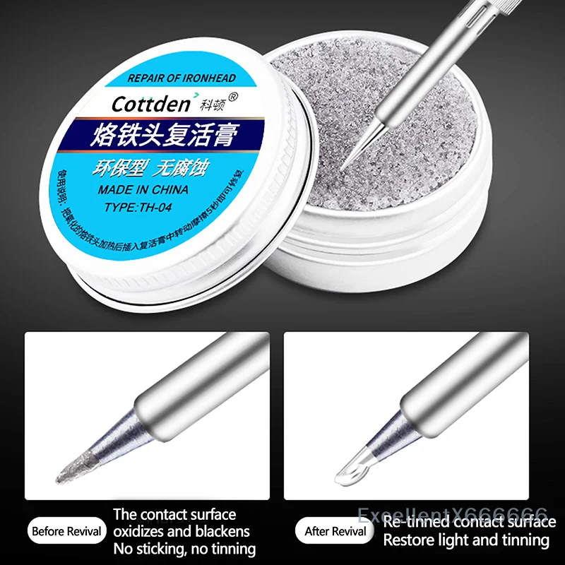 3/2/1Pcs 6g  Non-stick Tin Solder Cream Clean Paste Soldering Iron Tip Tinner Activator Tip Cleaner Remover Refresher