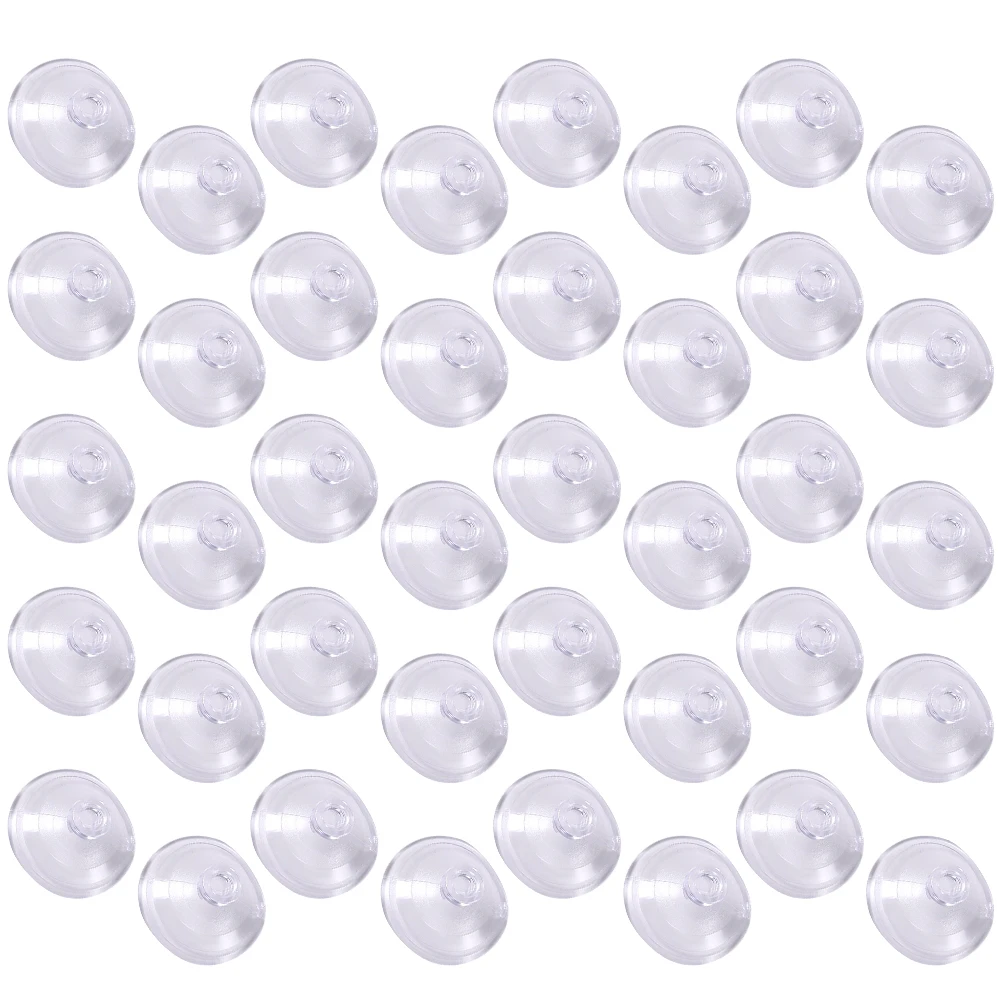 

1Bag Clear Suction Cup Transparent Sucker Hangers Without Hook Plastic Pads For Window Decorations Reusable Fix Signs Hold Items