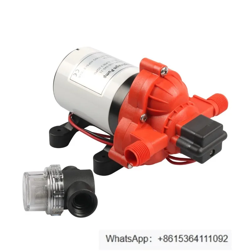 

12V Miniature DC Diaphragm Pump Marine Pressure Fresh Water Pump House Car Pump for RV Yacht