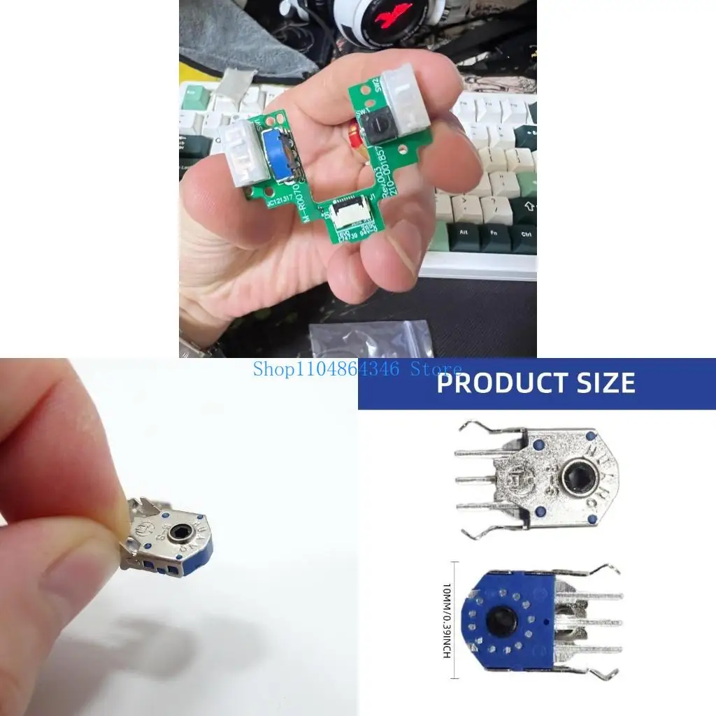 5ASD 2PCS Huano 8mm Mouse Encoders لـ GPROX Superlight Mice Metal Build