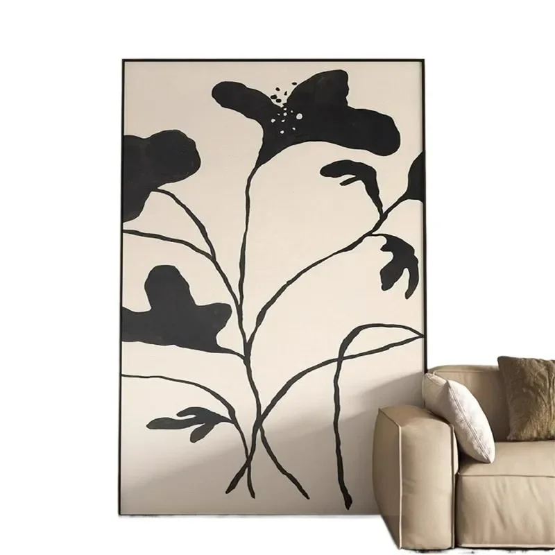 for ins style abstract art sense warm healing bedroom bedside painting personality vertical version living room decorative